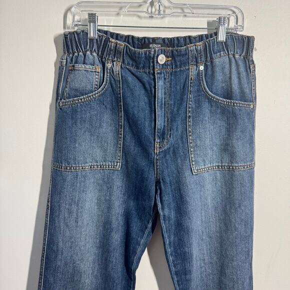 Hudson Remi High-Rise Straight Jeans Women 29 Blue Denim Minimal Modest Prep NWT - Picture 3 of 11